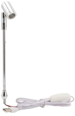 TOPINCN LED-Mini-Spotlights für Displays, USB-Stecker, Wiederaufladbar, 5 V, Stand-Display-Spotlight, Drehbar um 180 Grad, Bilderleuchte für den Innenbereich, für