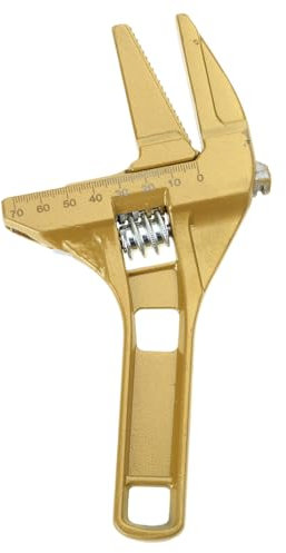 Clé à molette réglable à grande ouverture pour salle de bain - Mâchoire large - 6 à 68 mm - Clés en alliage d'aluminium