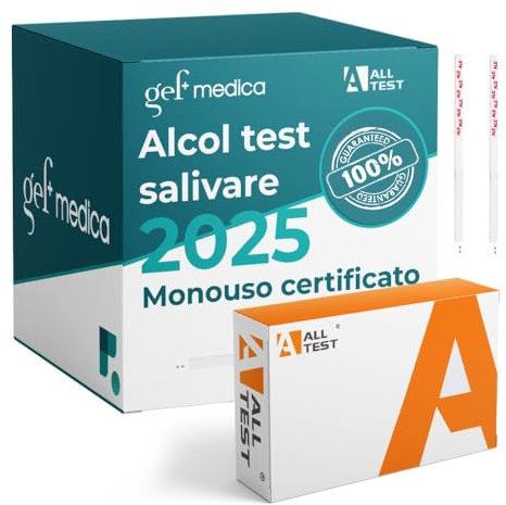 GEF Medica - Alcol Test Salivari Rapidi per Screening Personali, Strisce Alcolimetriche All Test, Prevenzione e Controllo Alcol, Monouso, Portatili, Sicure e Affidabili, Risultato in 2 Minuti (5)