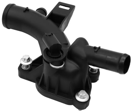 Nicear Salida de brida de refrigerante de la carcasa del termostato para motores Vauxhall Corsa D/E, Adam, Astra J, Meriva B 1.2 1.4L (2010-2019), conector de 2 pines (n.° de pieza 25192985)