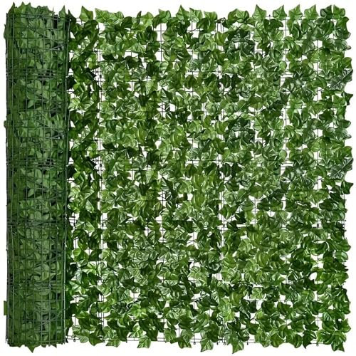 ZJEQZH Artificial PE - Malla De Privacidad con Hojas para Balcón/Jardín - Cubre Vallas Exteriores Vertical(1.5 x 8 m)