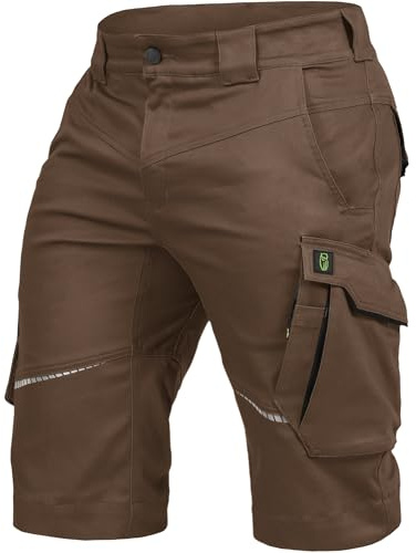 Leibwächter Arbeitsshorts Herren Flex Line – Robuste Cargo Hose mit Taschen – Handwerker Shorts – Berufsbekleidung – Multifunktionshose mit Reflektoren