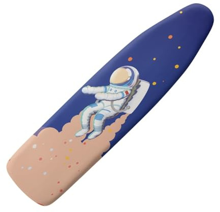 Ironing Board Covers 125 x 45 Elasticated Navy Blue with Padding, Easy Fit and Resists Scorching,Bungee Elasticated Ironing Board Covers Large, Easy Placement