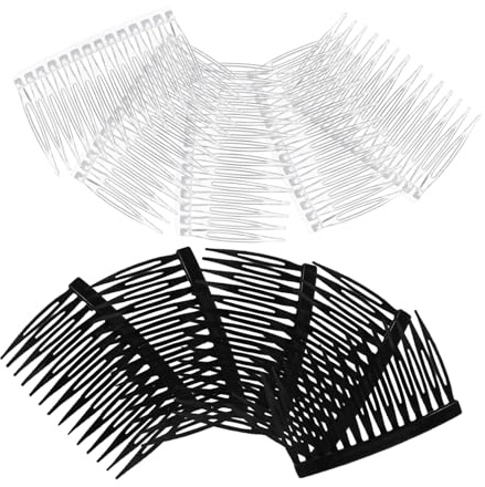 SAFIGLE 80piezas Peines Laterales Cabello Accesorios Tocador Compactos y Portátiles para Mujeres Viaje y Salidas Informales