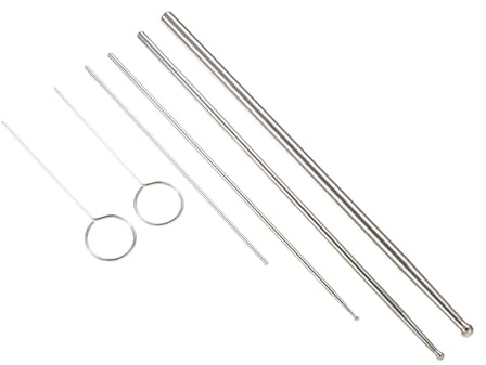 BESPORTBLE Sonda de Género Profesional para Serpientes de Acero Inoxidable, Detector de Sexado para Reptiles y Pitones, Sonda Metálica Punta Redonda Suave para Suministros de Serpientes