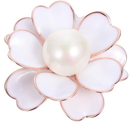 Lurrose Spilla a Forma di Fiore in Lega Resistente Design Fiore di Montagna, Spilla per Vestiti Elegante e Pratica, Accessorio Moda per Occasioni Formali e Casual, Bottone da Colletto