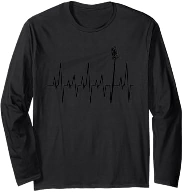 Herzschlag Flutlicht Stadion Fussball Fans Schick Langarmshirt