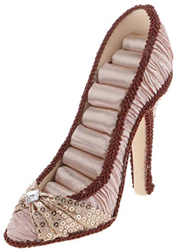 Backbayia Schuh-Form, Schmuckkästchen, Samt