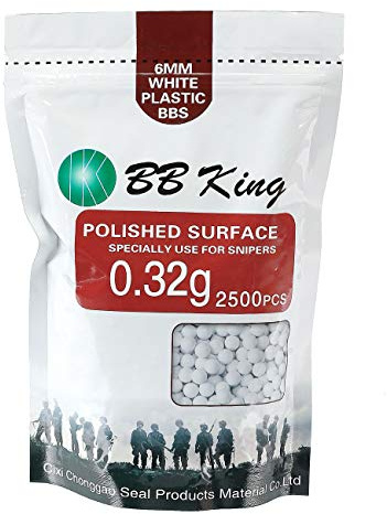 BB King Sniper Precision BBS 0.32g 2.500er Beutel Weiss