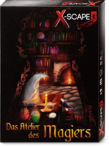 X-Scape Das Atelier des Magiers – EIN Escape Room Spiel mit magischen Herausforderungen – Level Fortgeschrittene für 1-5 Spieler ab 12 Jahren – Ideal für Escape Game Fans und Rätselfreunde