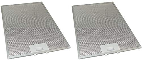 Ufixt 2 filtros de grasa de metal para campana extractora, 283 mm x 380 mm, compatible con AEG, Ariston, Atag, Baumatic, Beko y Belling