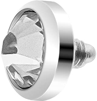 Taffstyle Dermal Anchor Piercing Skin Diver Anker Aufsatz Kugel Aufsatzkugel Ball Flach Stecker mit Strass Stein Kristall