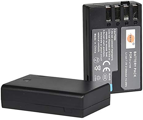 DSTE 2pcs D-LI109 Rechargeable Li-Ion Batterie Compatible pour Pentax K-R, K-30, K-50, K-500, K-2, K-S2, K-S1
