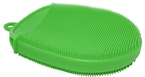 Nerthus FIH 1048 guante cocina silicona multiuso antideslizante limpieza y calor verde cocina