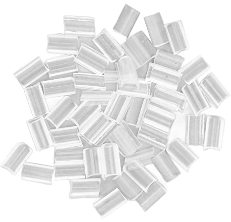 100 Stück Haarverlängerung Granulat für Extensions, Bondings Ersatzbonding, Nail Shaped Fusion Glue Pack White Clear Hair Fusion U Glue Tips Rebond Granula
