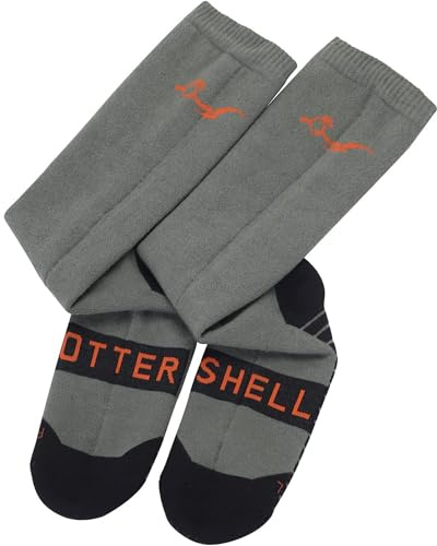 OTTERSHELL Vattentäta knähöga strumpor unisex utomhus promenader, vattentät varm och luktresistent för män kvinnor barn, Armégrön – lång, 36-38 EU