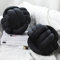 Namalu 2 Pieces Knot Ball Pillows Round Plush Aesthetic Cushion Pillows Soft Stress Relieving Cute Decorative Knotted Pillows for Kids Bed Sofa Bedroom Decor (Black, 7.87 Inches)