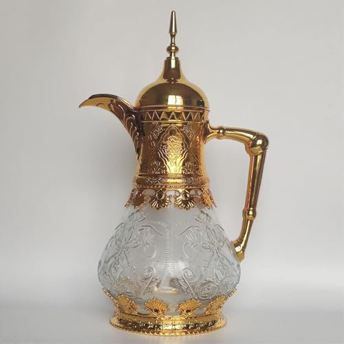 ASIAD 1600ml marocchino Teiera 24 ore di conservazione del calore elegante orientale caffettiera per succo di latte teiera araba,1