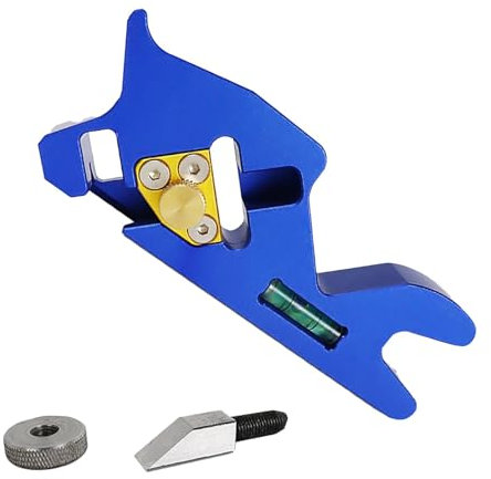 Wpsagek Herramienta manual para desbiselado, cepilladora manual con bisel de 45°, Cepilladora manual biselada a 45°, Dispositivo de bloque ajustable de carpintero para recortar, elaborar madera y