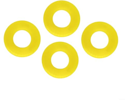 Vilgftyiet 4Pcs Shock-Absorbing Bearing Washer, Car Strut Top Mount Tower Suspension Steering Shock Absorbing Bearing Washer, Direct Replacement, Rubber Material