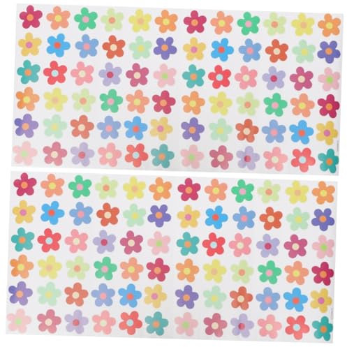 jojofuny 2 Blätter Dekorative Tapete Mit Kleinen Blumen Heimdekoration Wandtattoo Mit Blumenmuster Boho-tapete Für Zu Hause Boho- Böhmisches Blumen Wandkunst Steindekor Pvc
