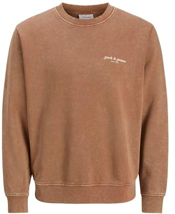 JACK & JONES Sweat à col Rond imprimé Jjedover, Robe de Lune., M