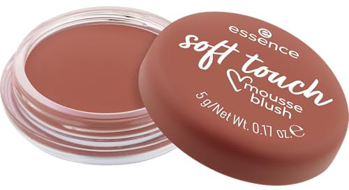 Essence Cosmetics Soft Touch Mousse Blush, Risultato Istantaneo, Naturale, Opaca, 5 g