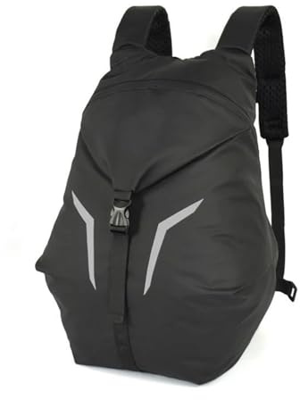 Motorrad Tasche Universelle Motorradtasche Wasserdicht Reithelm Rucksack Computer Rucksack Tragbar Motorradtasche(Grau)