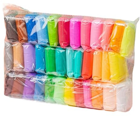Luft trockener Ton für Kinder, Luft trockener Tonanfänger Set - Anfänger Luft Trockentonhandwerk Modeling Kit | Eltern-Kind-Interaktion Home School Lernaktivitäten mit Tools für Mädchen,