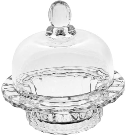 OUNONA Transparente Kleine Glasschale Mit Deckel Vielseitige Dessert Snackschale Für Küche Stilvolle Servierschale Für Kalte Gerichte Für Partys Und Geschenke