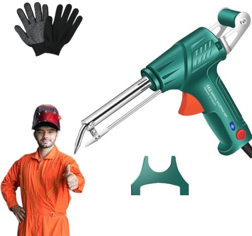 Internally Heated Industrial Laser Welding Tools, Multi-Function Soldering Iron Soldering Gun Set, Automatic Corded Solder Iron Internal Heat, Rust Removal, Cutting, Weldings (Green-Single Set)