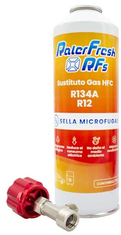 Gas Refrigerante Organico para Aire Acondicionado Coche Ralerfresh RFs 230gr sustituto de los Gases R134a y R12 (RFs + Llave)