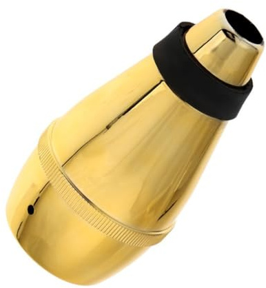 Lightweight Plastic Trumpet Practice Mute, Golden Silencer | Easy off Fit, Quiet Trumpet Blasts, Compact Practice Accessory for Brass Players