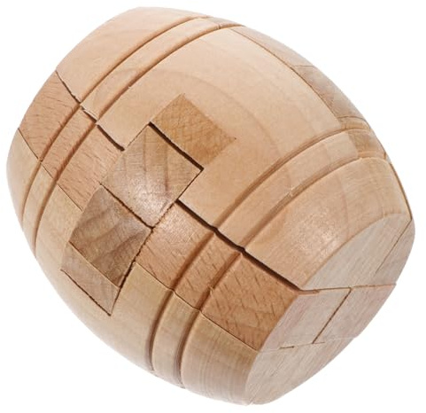 BESPORTBLE Casse Tête en Bois Ming Lock Tonneau Puzzle Intellectuel pour Enfants Et Adultes Développe Dextérité Coordination Main-Œil Et Logique Cadeau