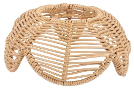 Sharplace Rattan-Lampenschirm Korb-Lampenschirm für Hängelampe, Deckenlaternenabdeckung, Kronleuchterabdeckungen, Boho-Hängelampenschirm für Garten, Wohnzimmer, Flur, Küchentisch, Hochzeit, Stil K