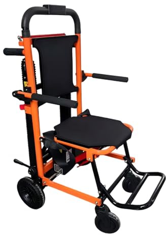 Silla Salvaescaleras Plegable Y Ligera,Salvaescaleras Eléctricas,Silla Para Subir Y Bajar Escaleras Sin Esfuerzo,Con Batería De Litio,Carga Máxima De 350 Lb,Para Pacientes Mayores orange color