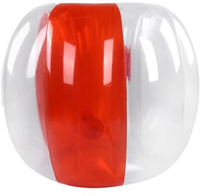 Halearo 120 cm uppblåsbara bubbelbollar, hållbar och miljövänlig fotbollsleksak för vuxna, lämplig för lek i luften, transparent (#2)