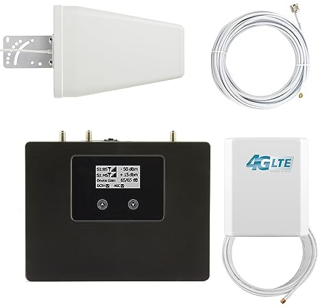 Genuinetek Amplificador Cobertura Voz + 4G/3G para Zonas Rurales. Nuevo Modelo. Indicado para Casas de Campo con Mala Cobertura.