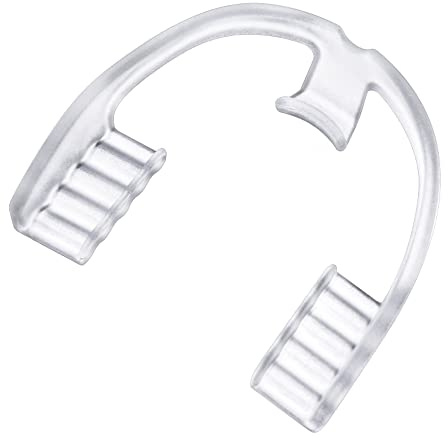 Mundschutz gegen Zähneknirschen – Zahnaufsatz für die Nacht gegen Bruxismus, Zähnepressen und Linderung von Kiefergelenksbeschwerden, 4 Stück