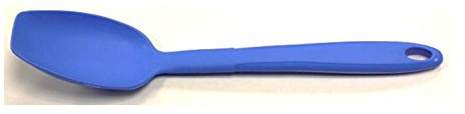 Kochblume Soßenlöffel S | Premium-Silikon | Hitzebeständig | Spülmaschinenfest | 24cm | Farbe: blau