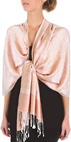 Sakkas Soft Pashmina Feel Paisley Design Schal/Stola