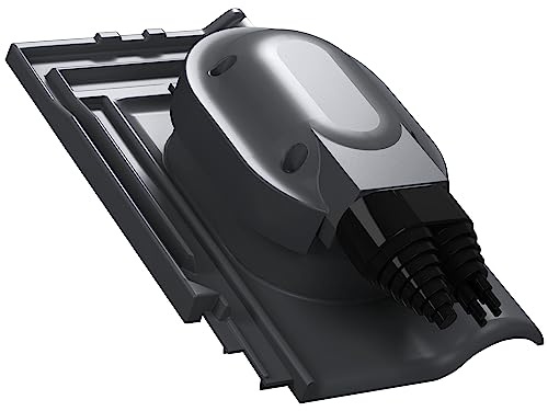 Wasserdichter PV Solardurchgang für Koramic - L15 (Langenzenn) – Anthrazit | Dachziegel, Solar Dachdurchführung, Photovoltaik-Dachdurchgang, wasserdicht, EPDM-Dichtung, RAL 7021