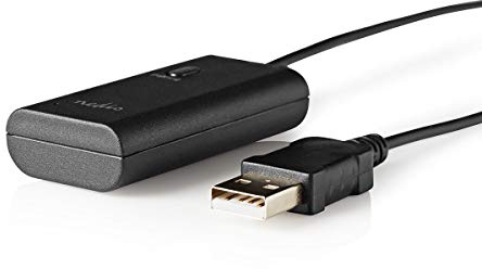 Nedis Bluetooth Audio Transmitter, Compact Wireless SBC Codec Adapter, AUX Input, USB Powered