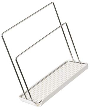 Cabilock Soporte para Trapo de Cocina de Acero Inoxidable Organizador de Esponja de Cocina Soporte para Fregadero Soporte para Esponja para Esponjas Estropajos Cepillos para Platos Trapo