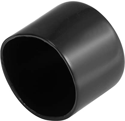sourcing map Gummi Endkappen 40mm ID Schwarz 4 Stück | Gummikappen Runde Schutzkappen Gummi Abdeckung Stopfen Möbelgleiter Bolzen Gewindeschutz für Schrauben Rohr Stuhlbeine