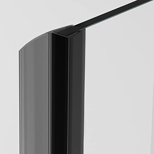 Duschdichtung für Duschtüren schwarz I 180cm Duschtürdichtung 6mm 7mm 8mm Glastür seitlich I Ersatzdichtung Duschwand gerade I Abdichtung Dusche I Duschkabinen Dichtung I Dichtlippe