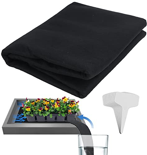 CCCYMM Tapis d'arrosage automatique pour plantes, tapis capillaire, tapis d'arrosage auto-arrosage de 3 mm d'épaisseur, système d'arrosage pour semis, plantes d'intérieur en pot - 120 x 90 cm