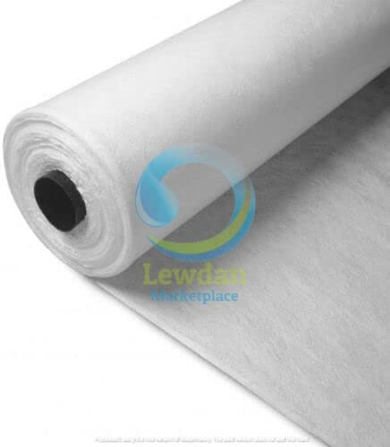 Lewdan Geotextile Membrane Non-Woven Fabric Fleece 4.5m x 4.45m 20m² Weed Prevention, Artificial Grass Underlay, Driveway Equestrian Applications