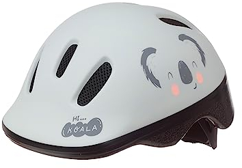Polisport 8740200064 Babyhelm Koala XXS (44–48 cm) – Grau | Unisex Fahrradhelm mit 6 Belüftungen, Kinderhelm, Leicht, Verstellbar, Sicher, Fahrradhelm für Babys und Kleinkinder
