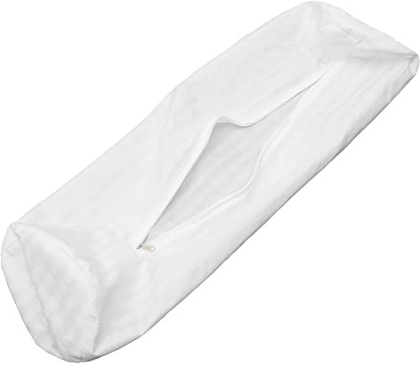 HOLIDYOYO Funda De Almohada Cilíndrica Redonda 18x60 Cm De Tela Suave para Cuello Cómoda Uso Oficina Descanso